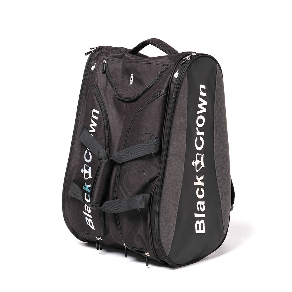 BLACK CROWN ATENEA PADELTASCHE IN SCHWARZ UND GRAU