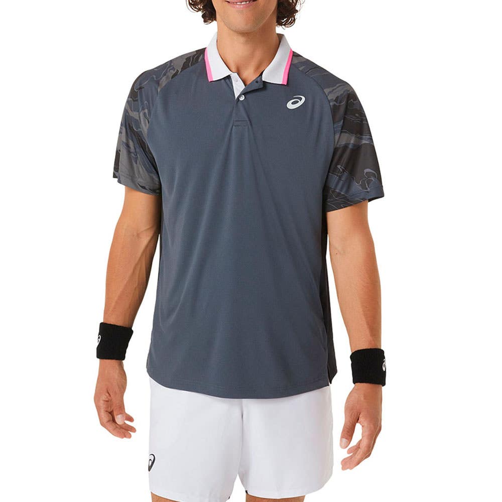 MEN S ASICS COURT GRAPHIC 2041A252 POLO SHIRT