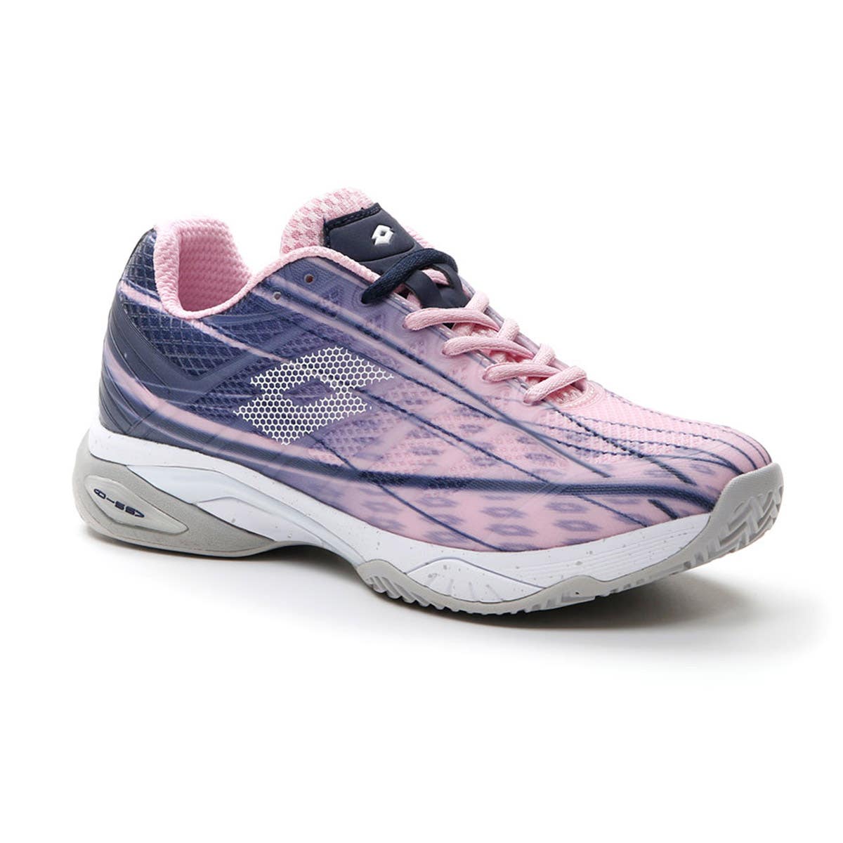 WOMEN'S PINK AND BLUE LOTTO MIRAGE 300 CLAY 2107408SY PADEL SHOES