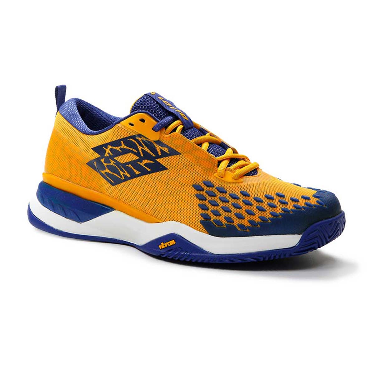 ORANGE AND BLUE LOTTO RAPTOR HYPERPULSE 100 CLAY 2156228SO PADEL SHOES