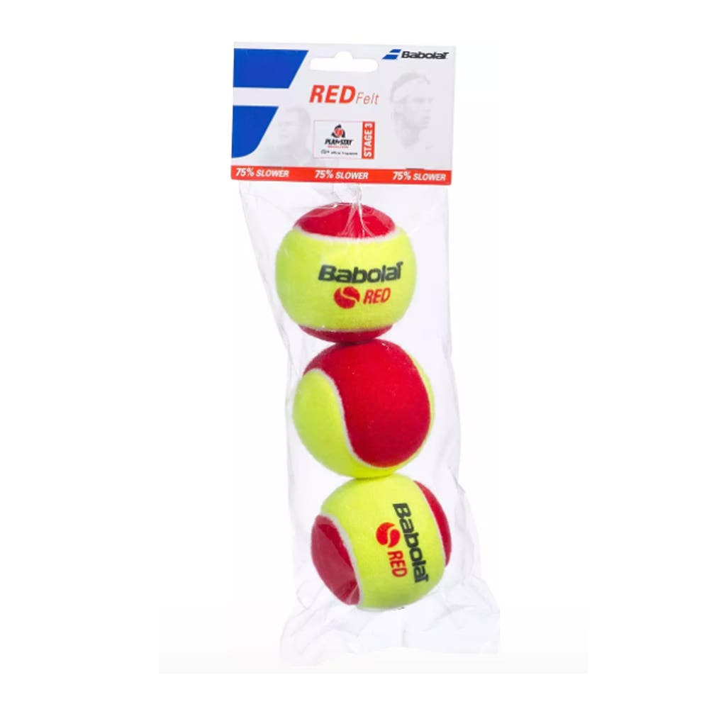 BABOLAT RED FELT JUNIOR 3 BALL SET