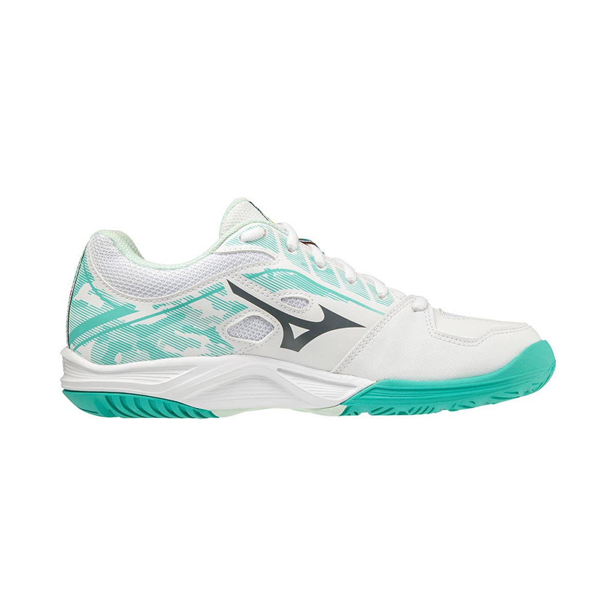 MIZUNO BREAKSHOT 3 CLAY COURT 61GC212623 SCHUHE IN WEISS UND GRÜN FÜR DAMEN