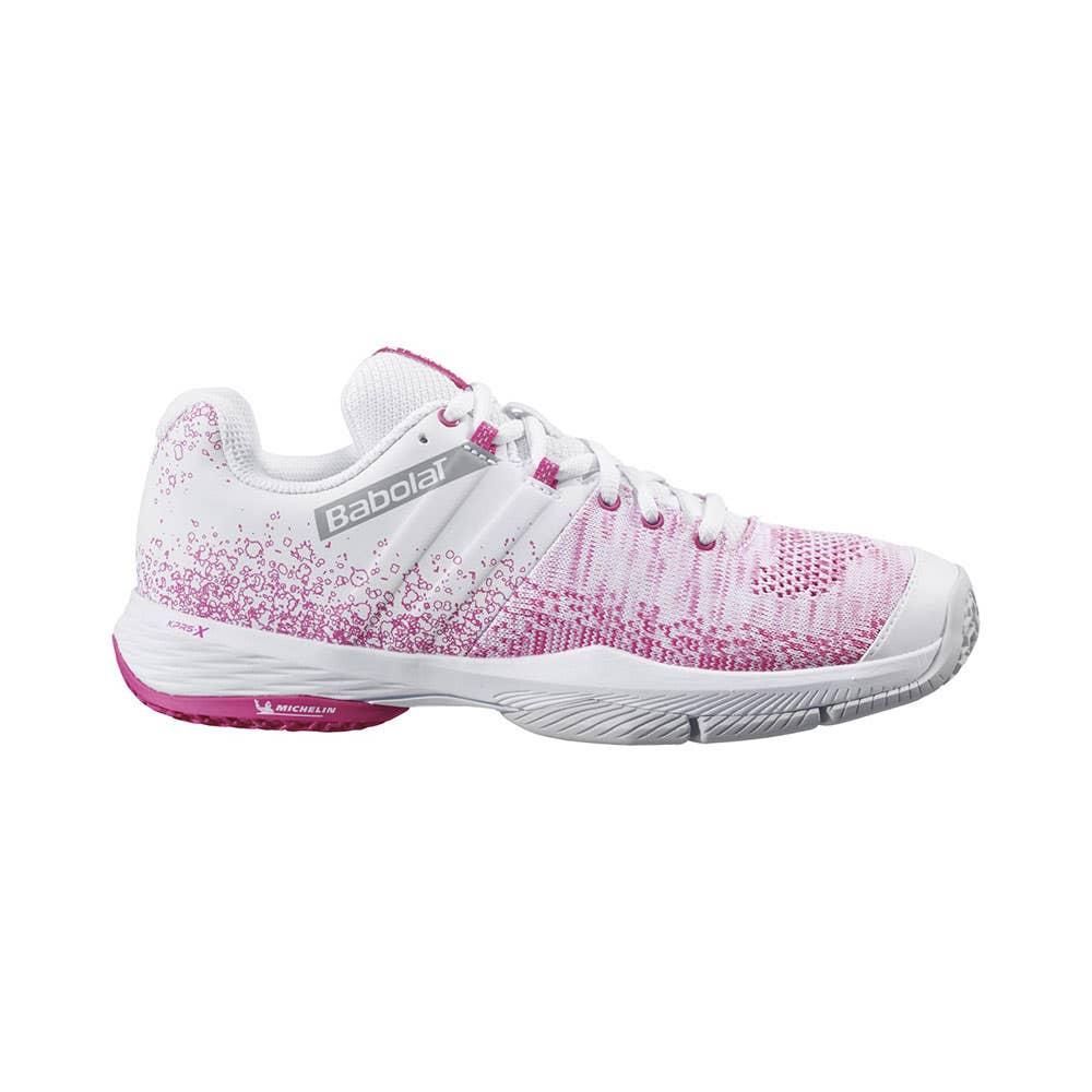 WOMEN’S WHITE AND PINK BABOLAT SENSA 31S21757 1050