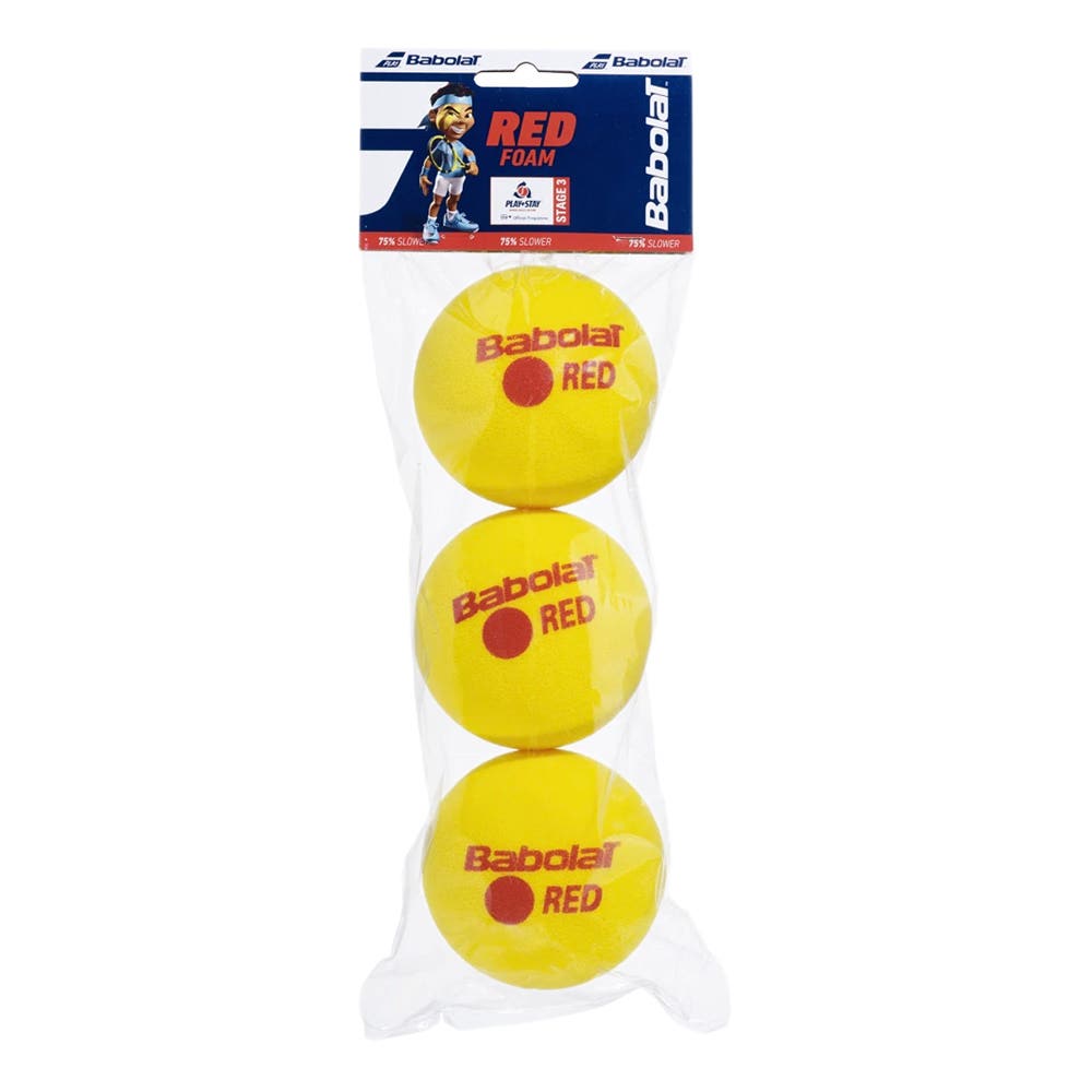BABOLAT RED FOAM JUNIOR 3-BALL BOX