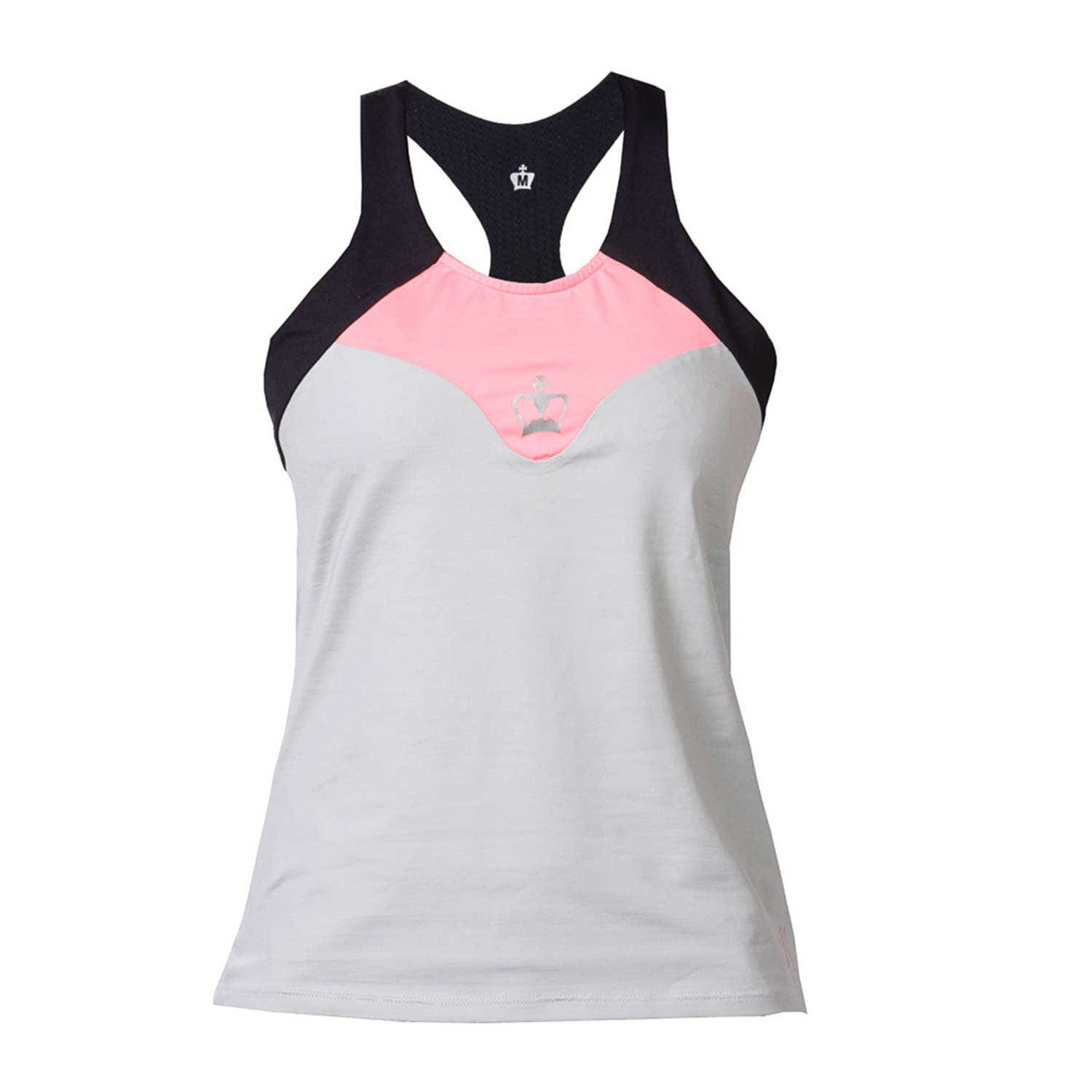 Camiseta de padel mujer Black Crown Monopoli rosa - BlackCrown