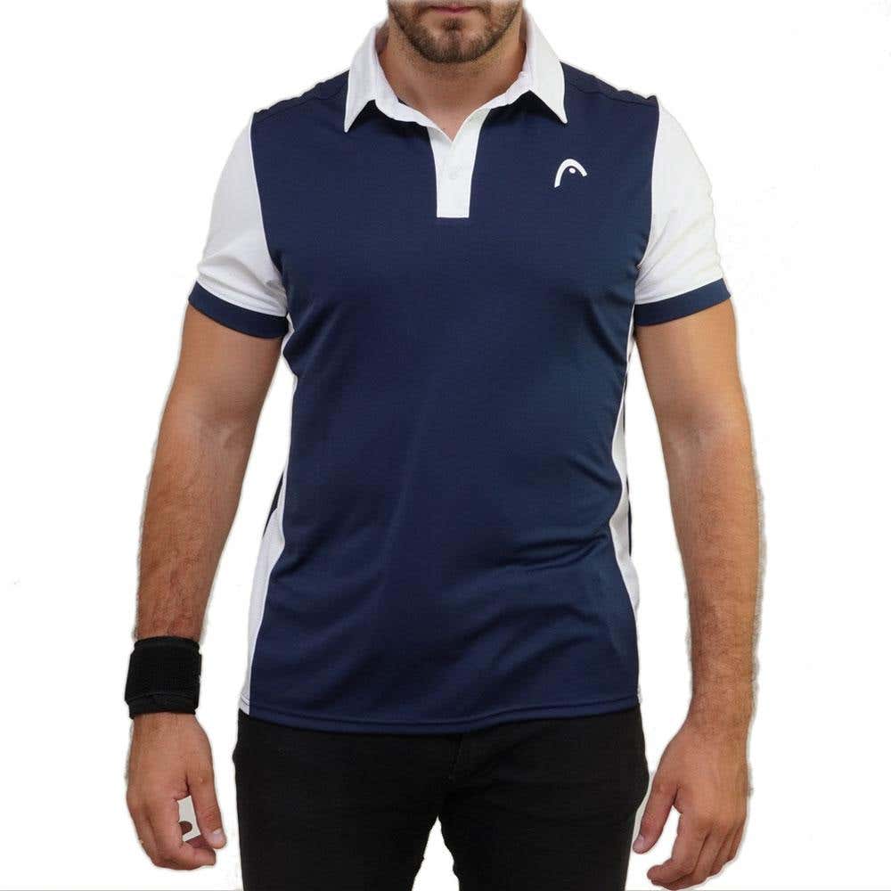 HEAD DAVIES POLO BLUE WHITE