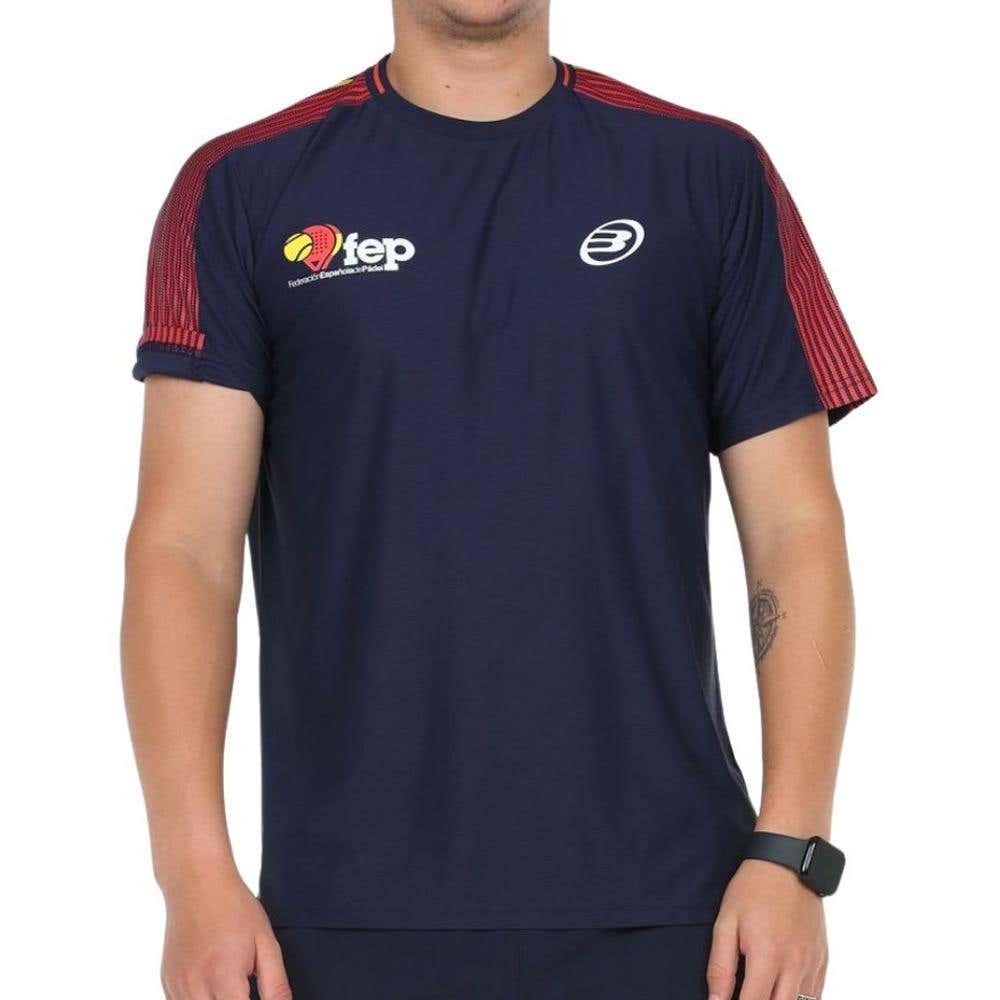 Bullpadel Nuco Camiseta de Padel Hombre - Cereza