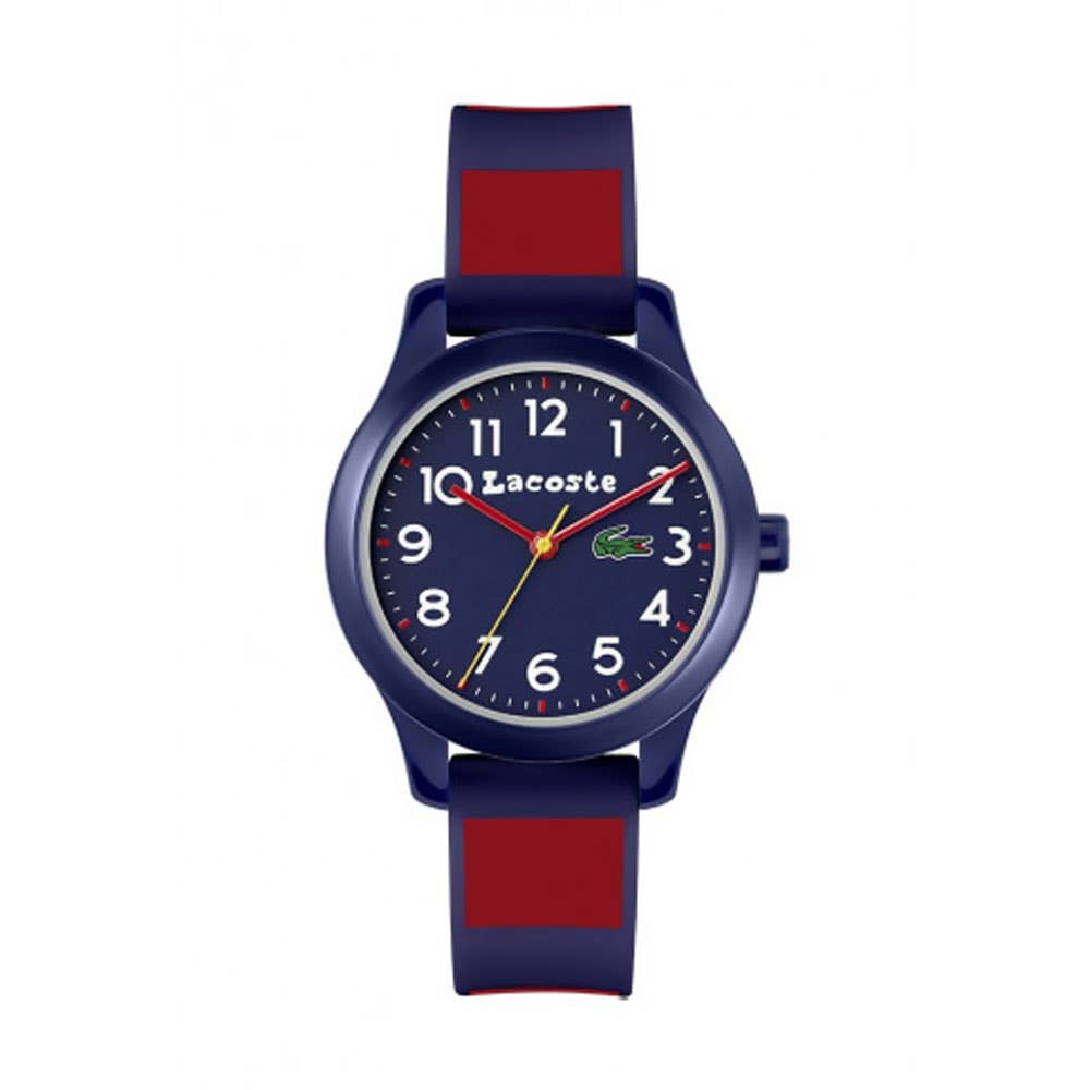 RELOJ LACOSTE 12 12 32 MM TR90 AZUL MARINO ROJO JUNIOR