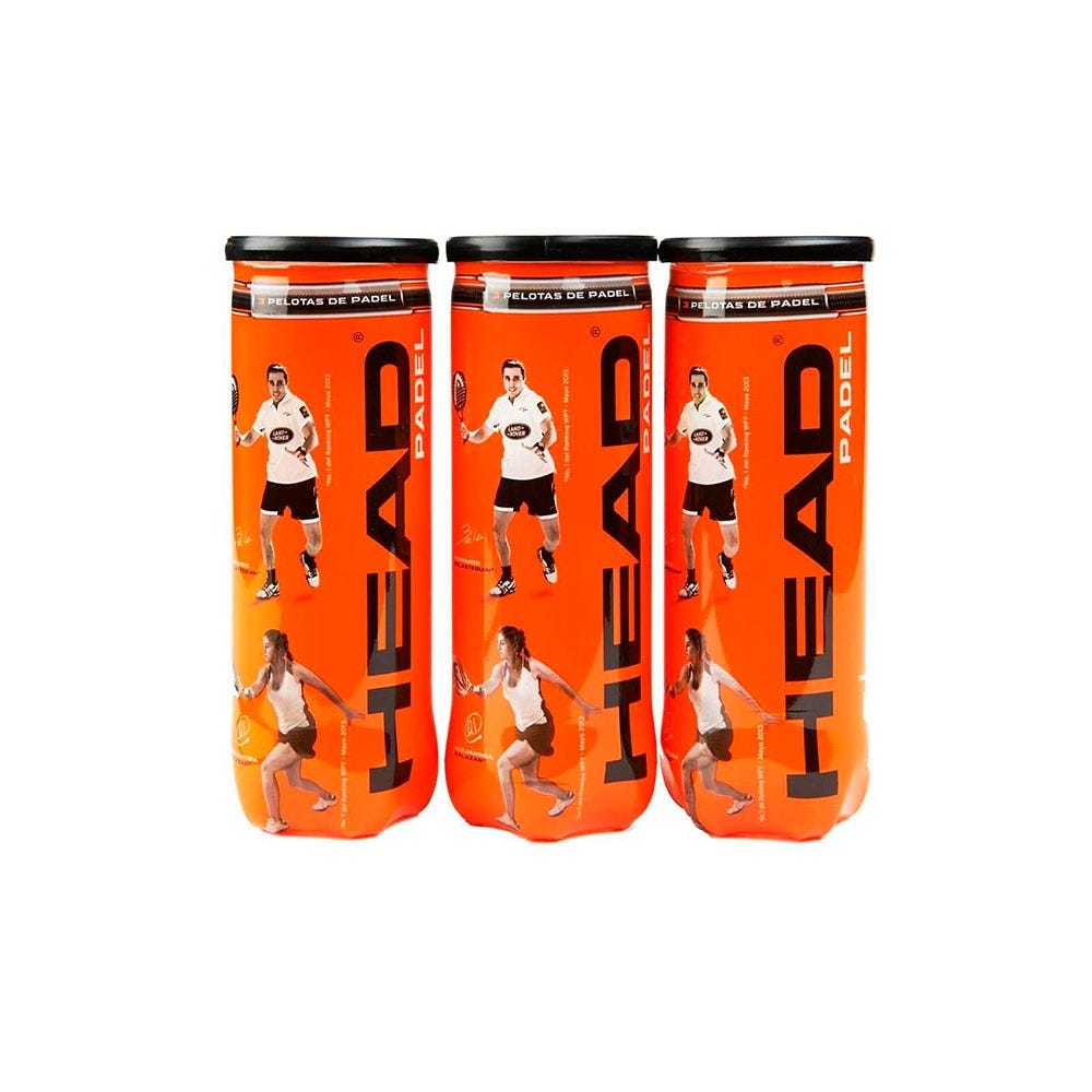 3 JARS OF 3 HEAD PADEL BALLS