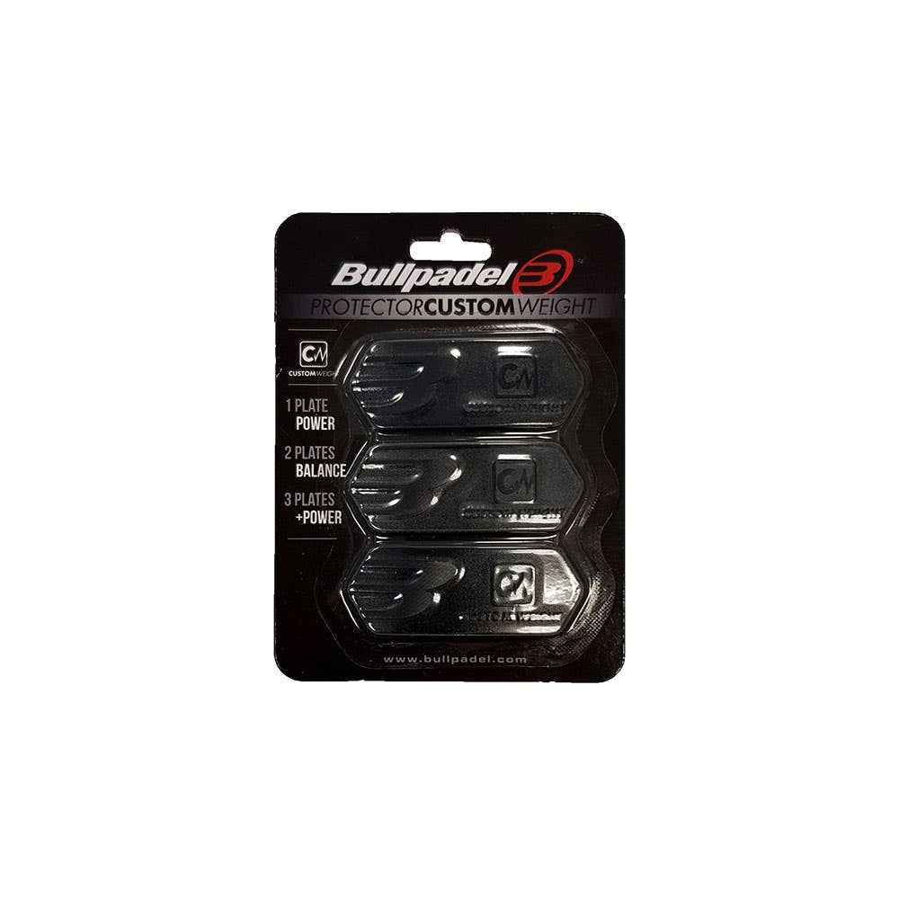 PROTECTEUR DE RAQUETTE BULLPADEL CUSTOM WEIGHT NOIR