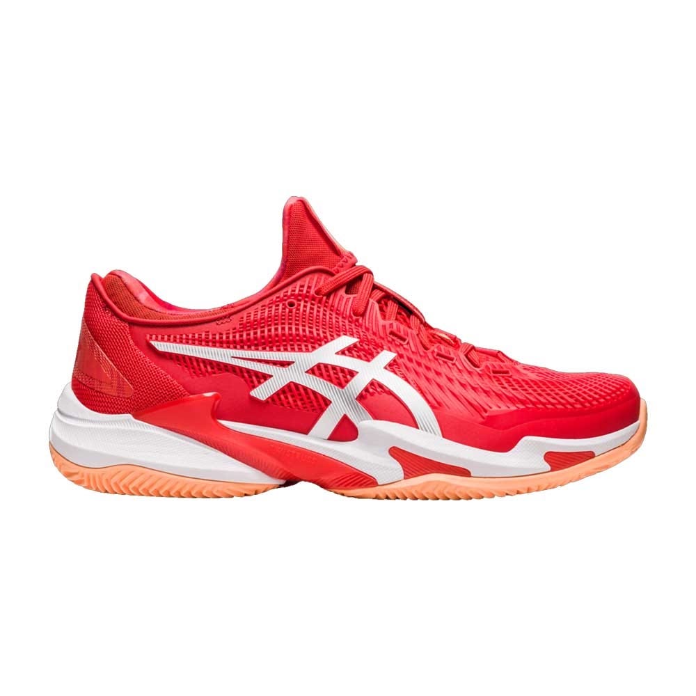 RED AND WHITE ASICS COURT FF 3 NOVAK CLAY 1041A364 961