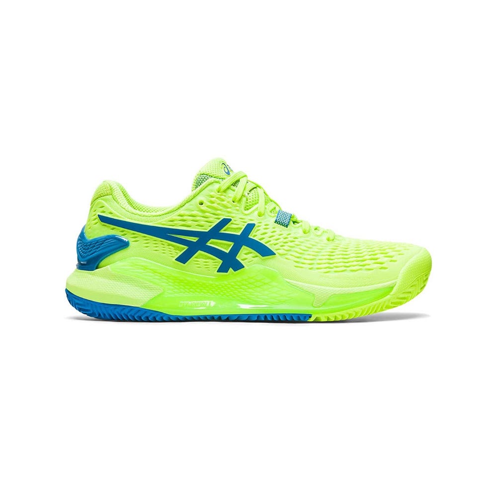 WOMEN’S GREEN ASICS GEL-RESOLUTION 9 CLAY 1042A224-300 SHOES