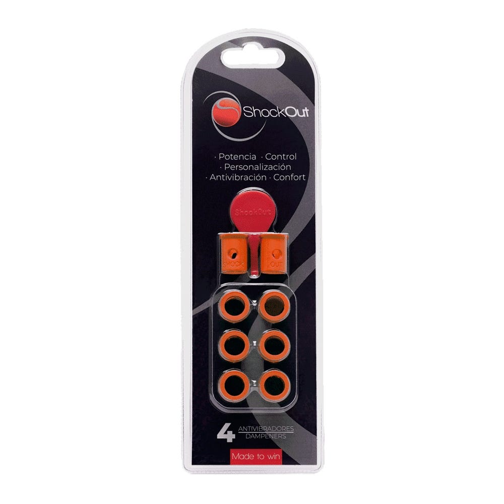 Orange and black Shockout antivibrator