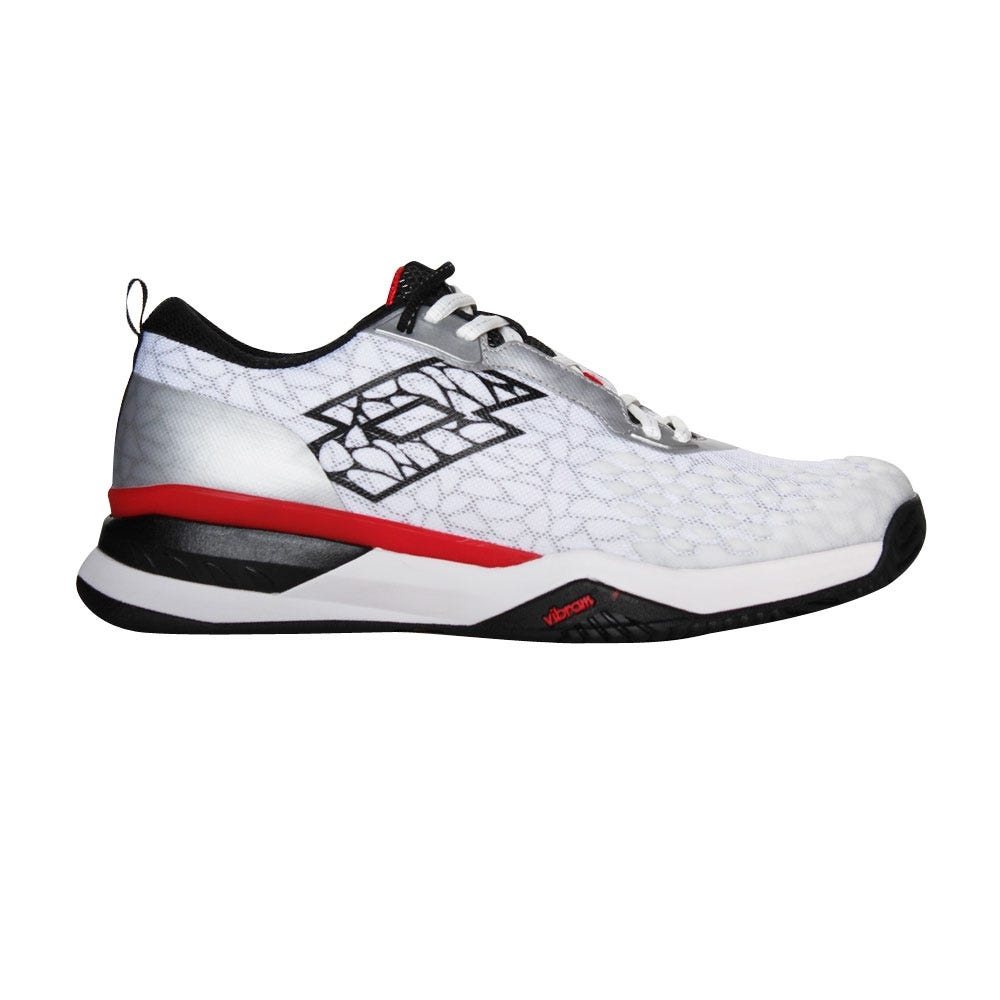 WHITE AND BLACK LOTTO RAPTOR HYPERPULSE 100 CLAY 215623 6SO PADEL SHOES