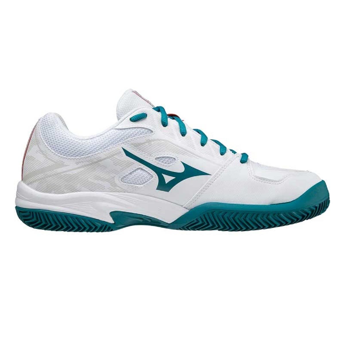Scarpe da Padel per Bambini Mizuno Breakshot 3 CC Bianche e Blu
