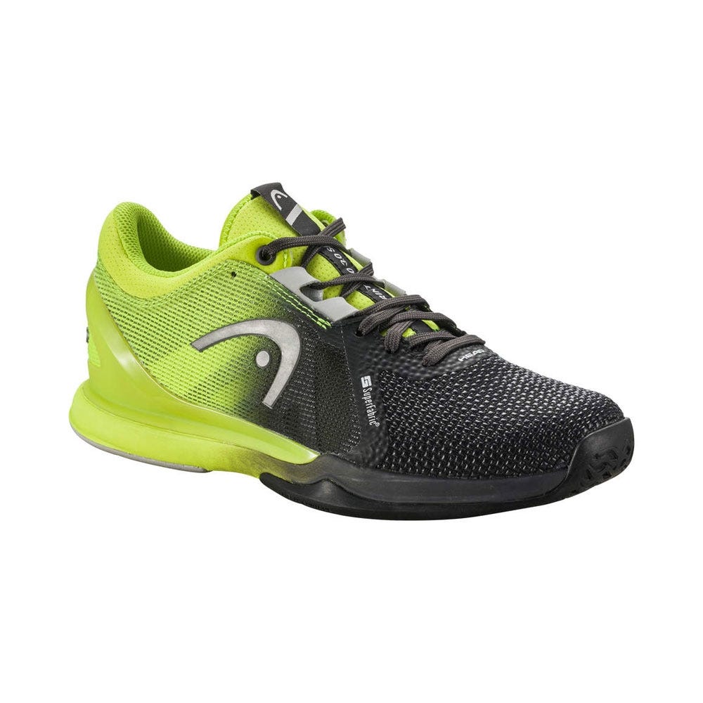 CHAUSSURES FEMME HEAD SPRINT PRO 3 SF 274081BKLI NOIR ET VERT LIME