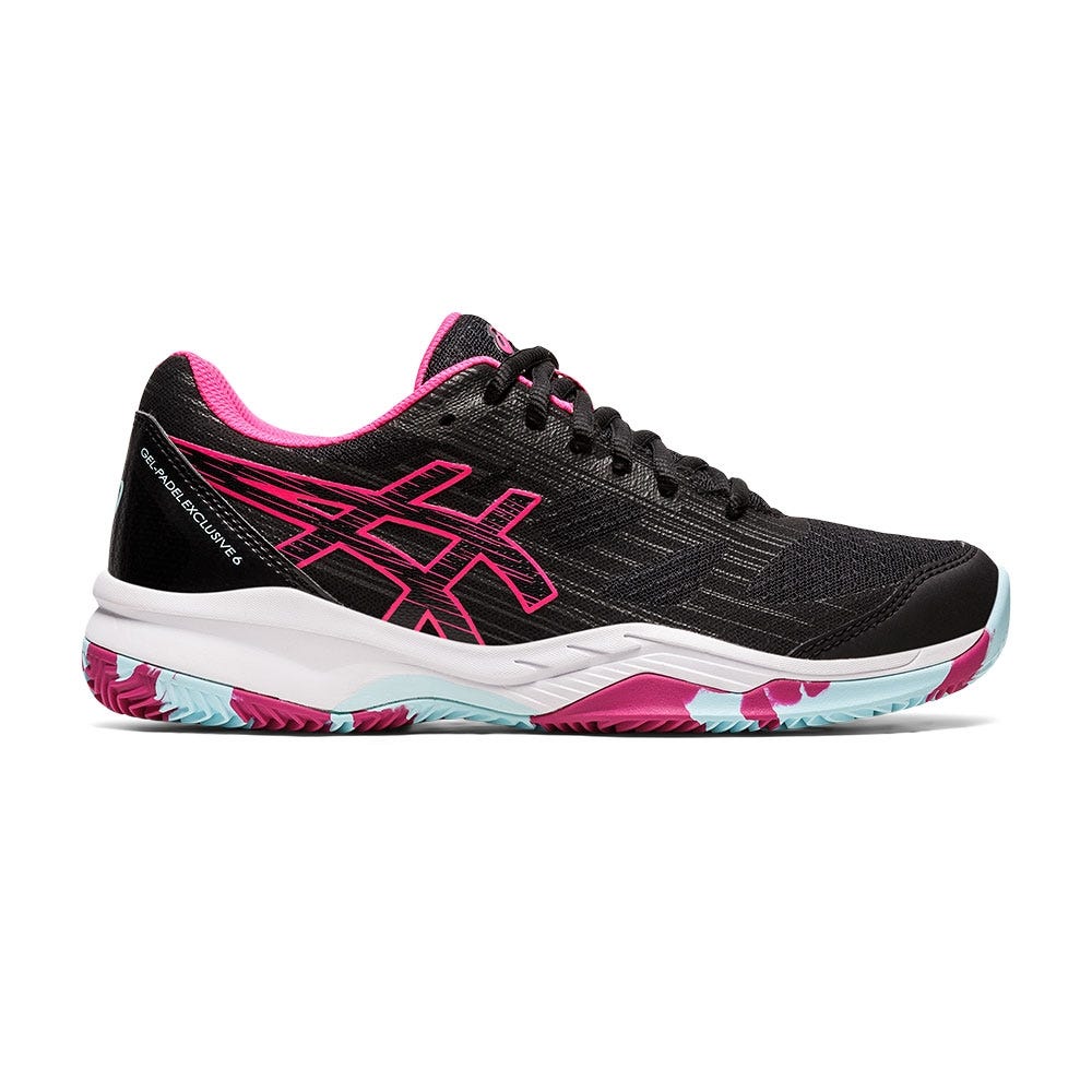 Zapatilla Padel Mujer Negra y Fucsia