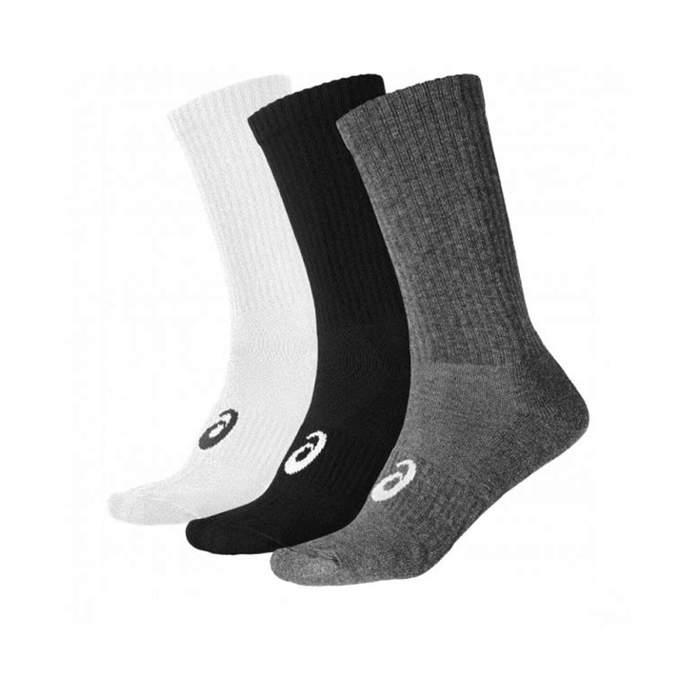 PACK OF 3 PAIRS OF MULTICOLOR ASICS CREW SOCKS