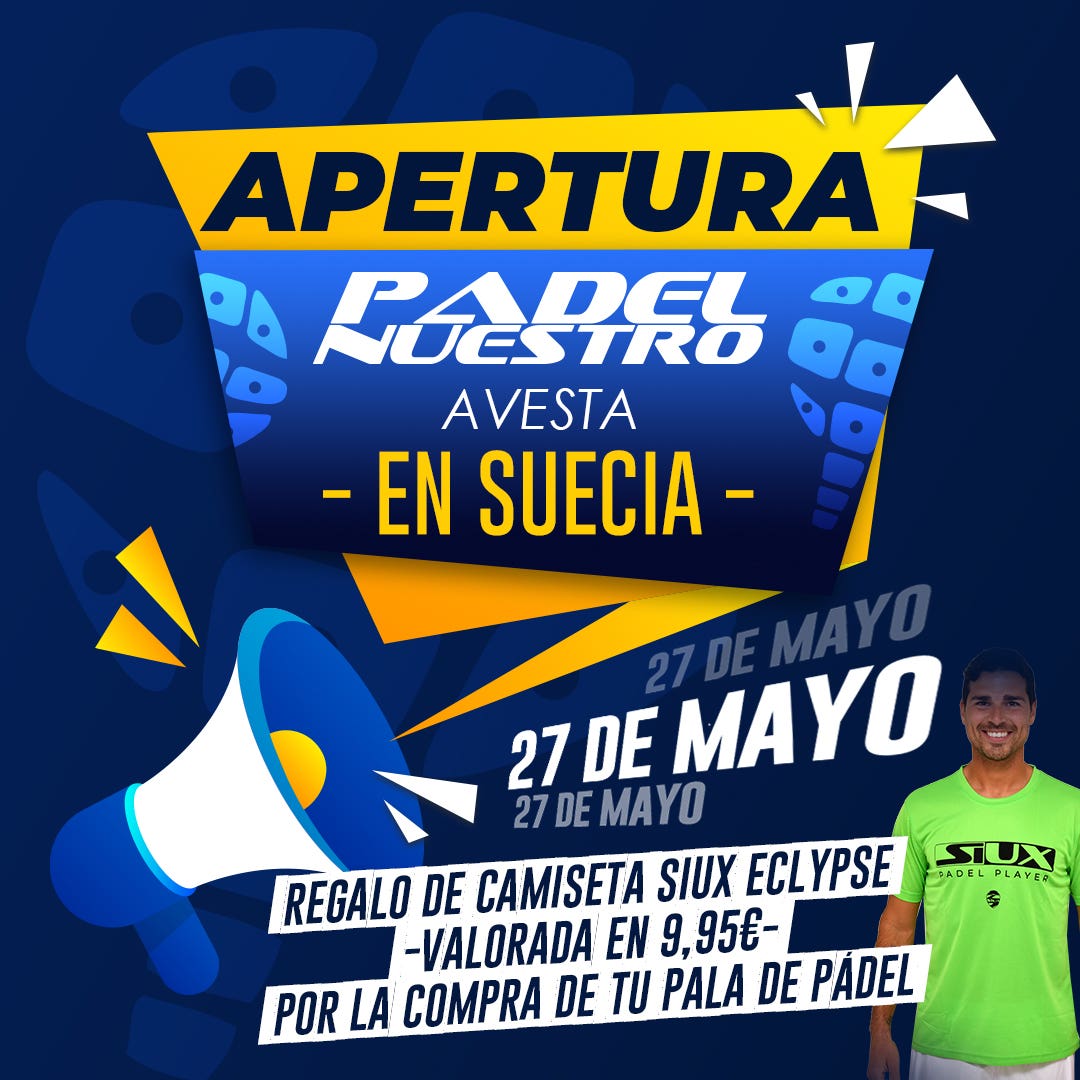 promoción apertura padel nuestro suecia