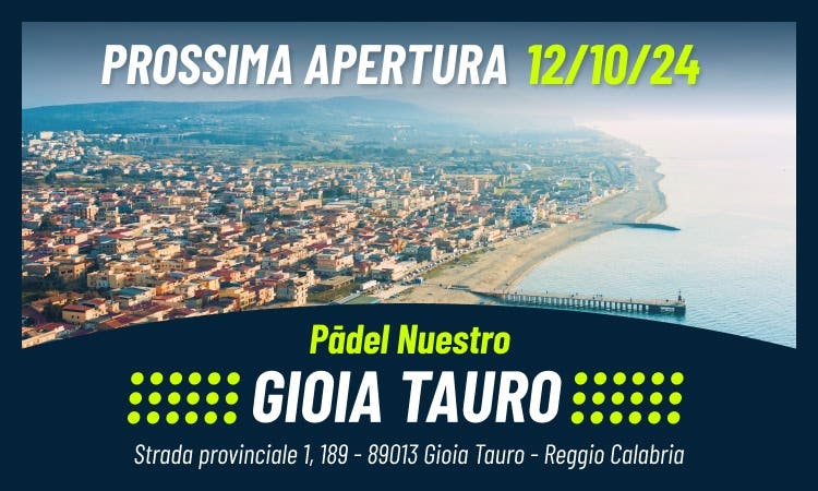 Pādel Nuestro arriva a Gioia Tauro con il suo nuovo negozio