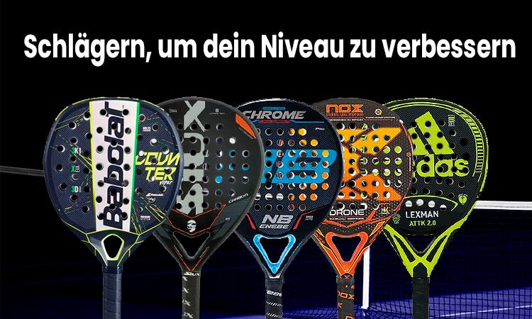 Schläger,die Ihnen bei der Verbessung Ihrer Niveau helfen können.