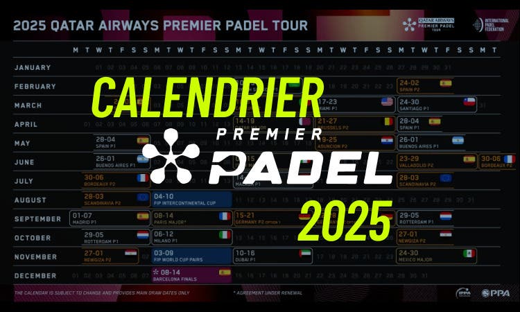 Calendrier Premier Padel 2025 : Tout Ce Que Vous Devez Savoir