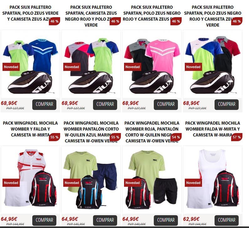 Equipaciones Summer Days en Padel Nuestro.