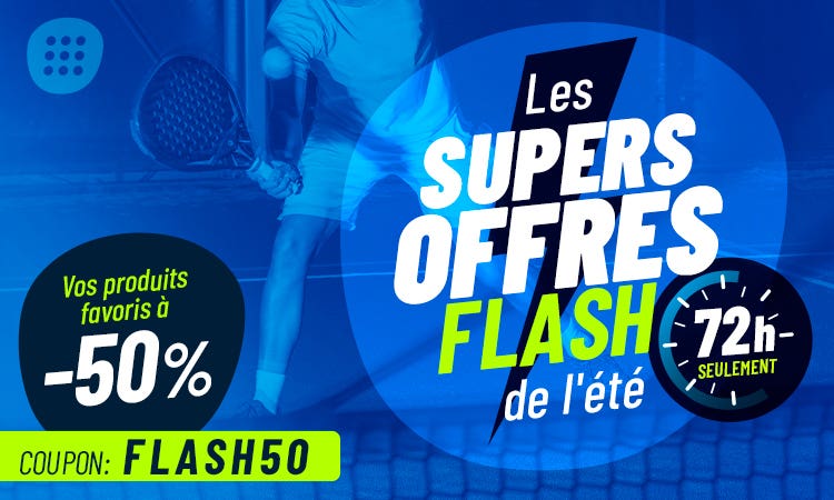 50% DE RÉDUCTION DANS LA BOUTIQUE PĀDEL NUESTRO