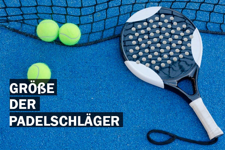 Abmessungen der Padelschläger