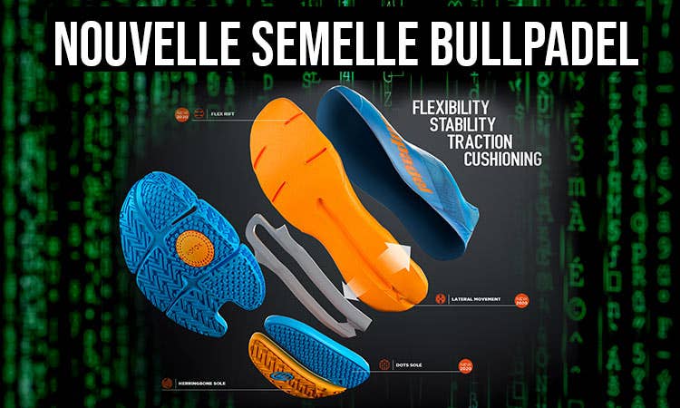 NOUVELLE SEMELLE HYBRIDE DE BULLPADEL