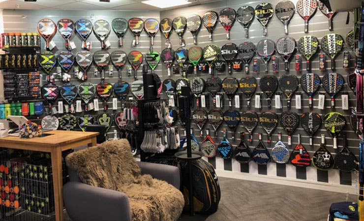 Inside the shop Padel Nuestro Helsingborg