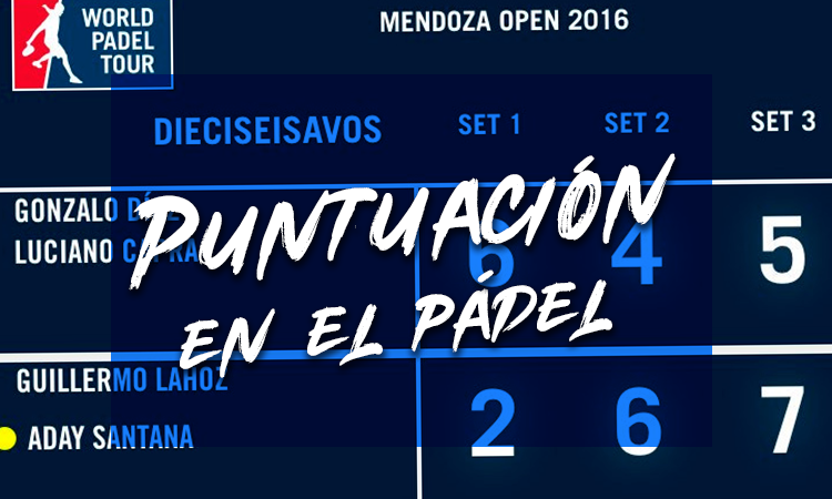 puntuación en el pádel