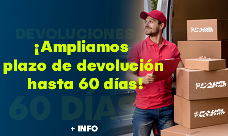 Grupo Pādel Nuestro amplía el Plazo de Devolución a 60 días