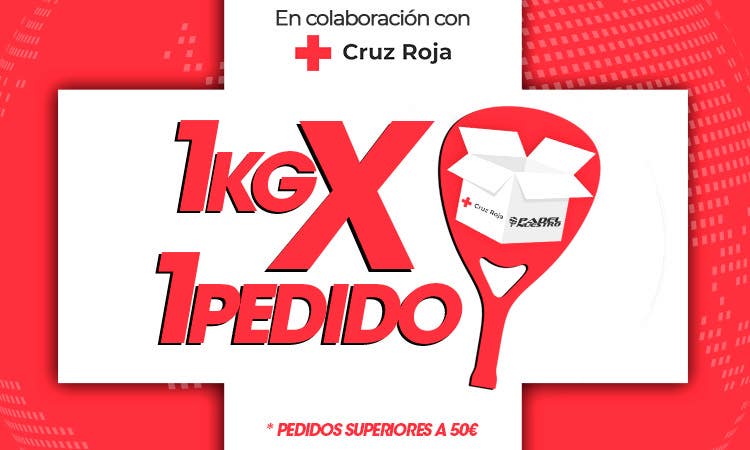 1KgX1Pedido, la campaña solidaria de Padel Nuestro y Cruz Roja