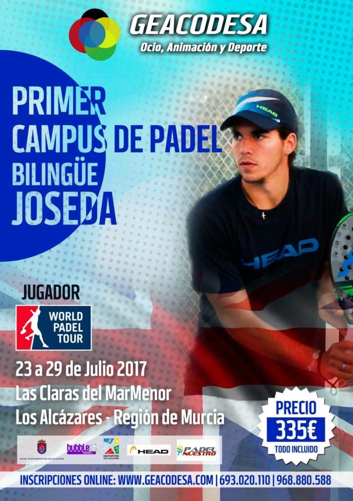 Cartel I Campus de Padel Bilingüe Joseda