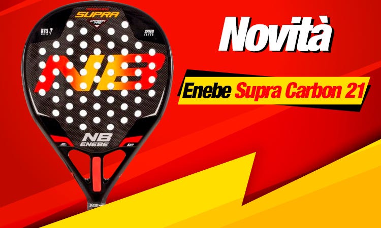 Racchetta Supra Carbon 21, il modello top di Enebe
