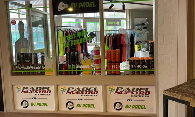 PADEL NUESTRO EXPRESS BY BV PADEL, PREMIÈRE BOUTIQUE EXPRESS EN BÉLGIQUE ET DEUXIÈME EN EUROPE