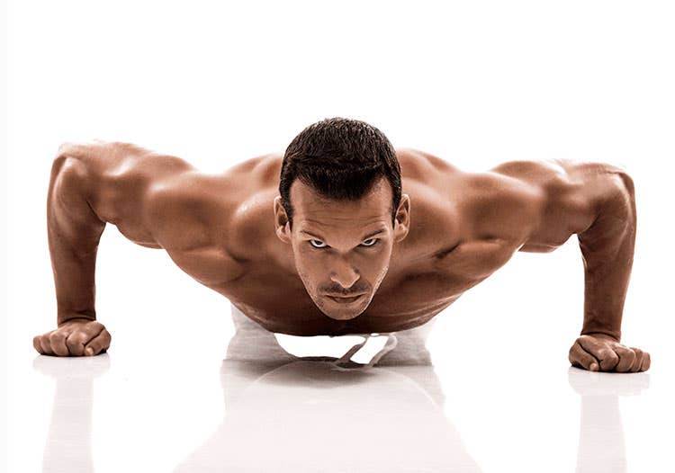 esercizio push up