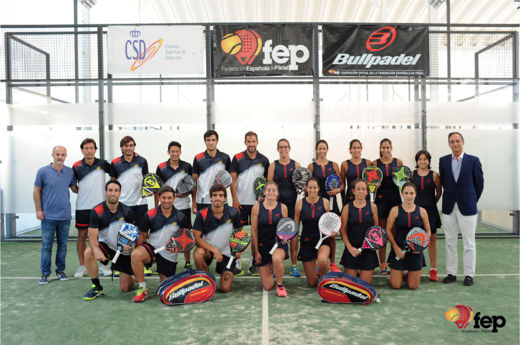 Selección española de pádel 2018