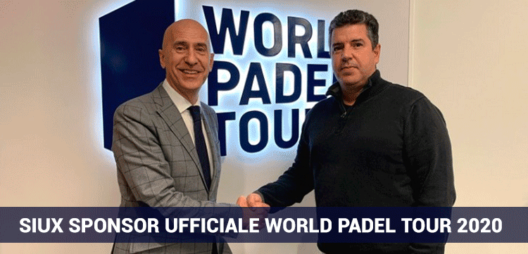 Siux sponsor ufficiale del World Padel Tour 2020