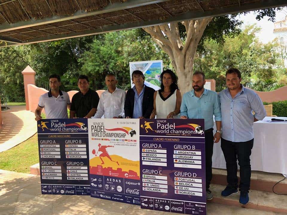 Presentación oficial del cartel del mundial de pádel de veteranos