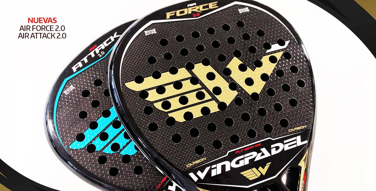 Wingpadel Air Attack 2.0 y Wingpadel Air Force 2.0.